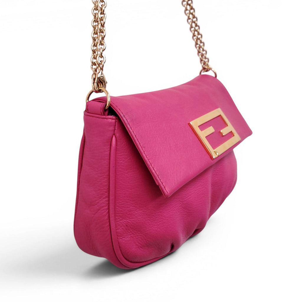 FENDI PINK POUCHETTE CROSSBODY BAG