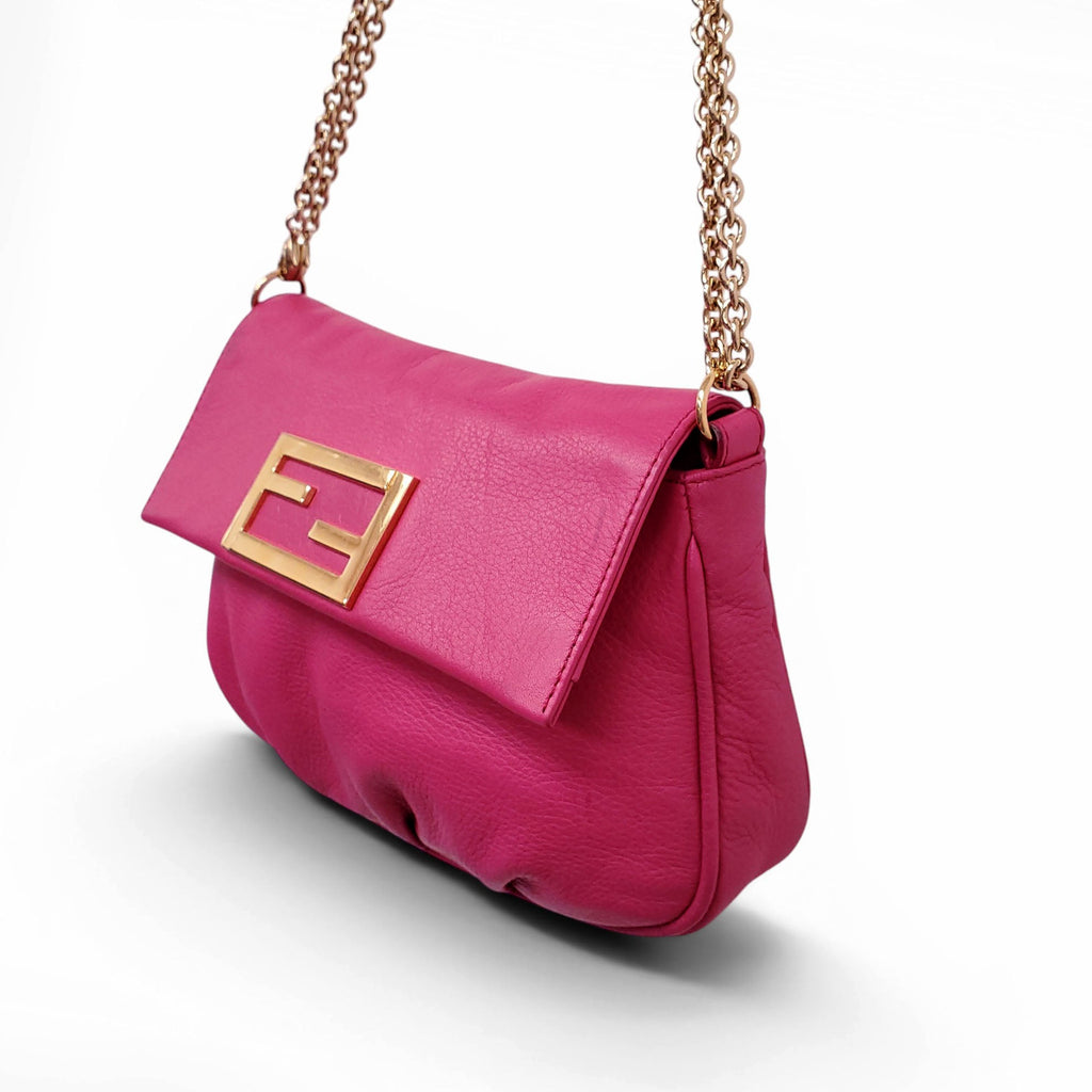FENDI PINK POUCHETTE CROSSBODY BAG