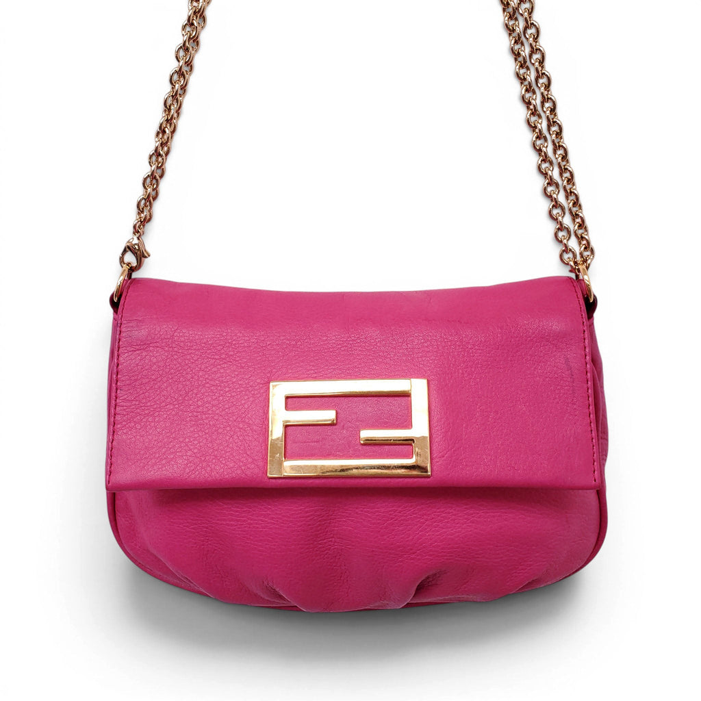 FENDI PINK POUCHETTE CROSSBODY BAG