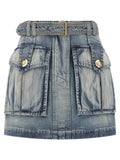 Balmain Women Cargo Pocket Skirt