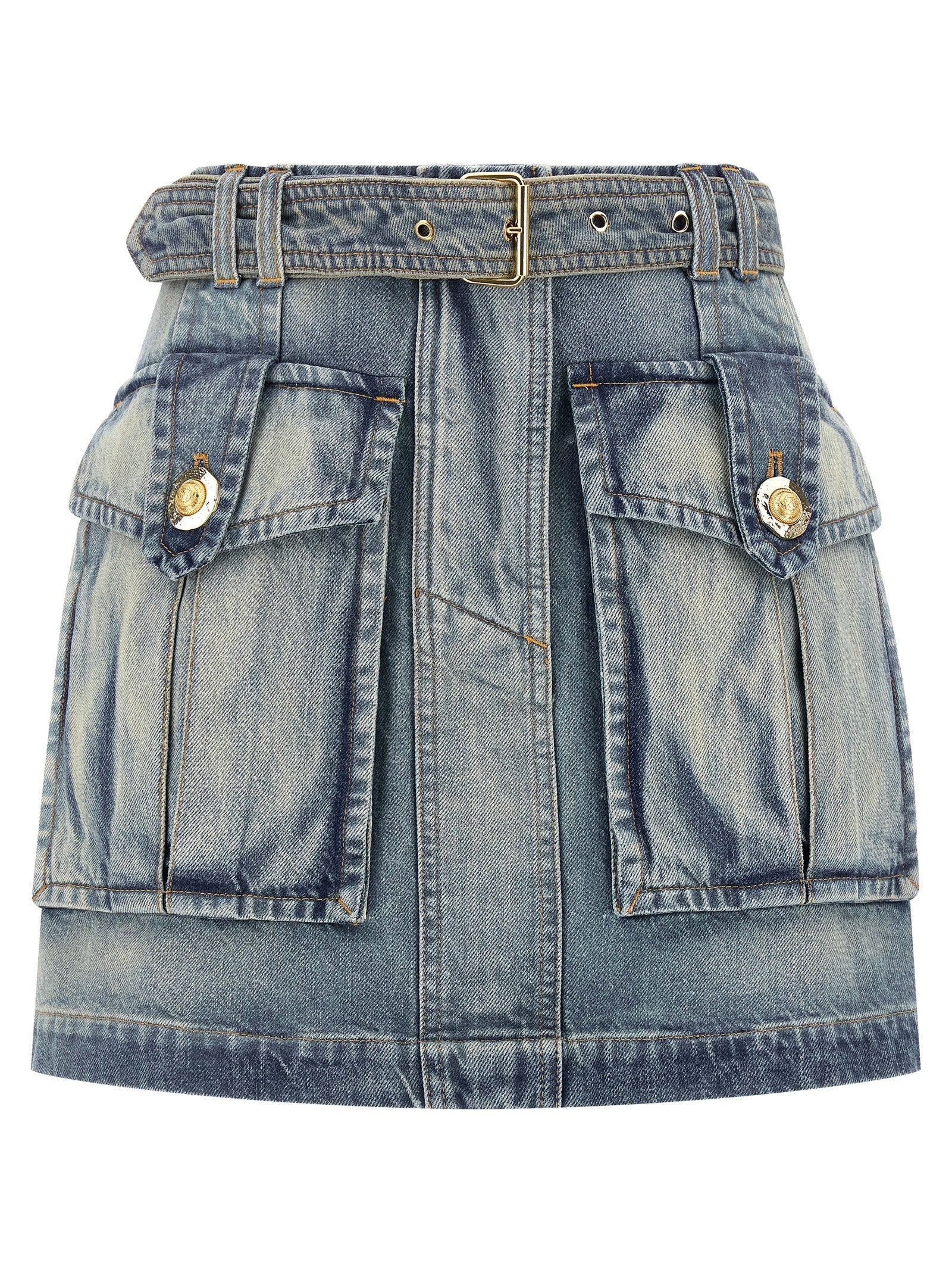 Balmain Women Cargo Pocket Skirt