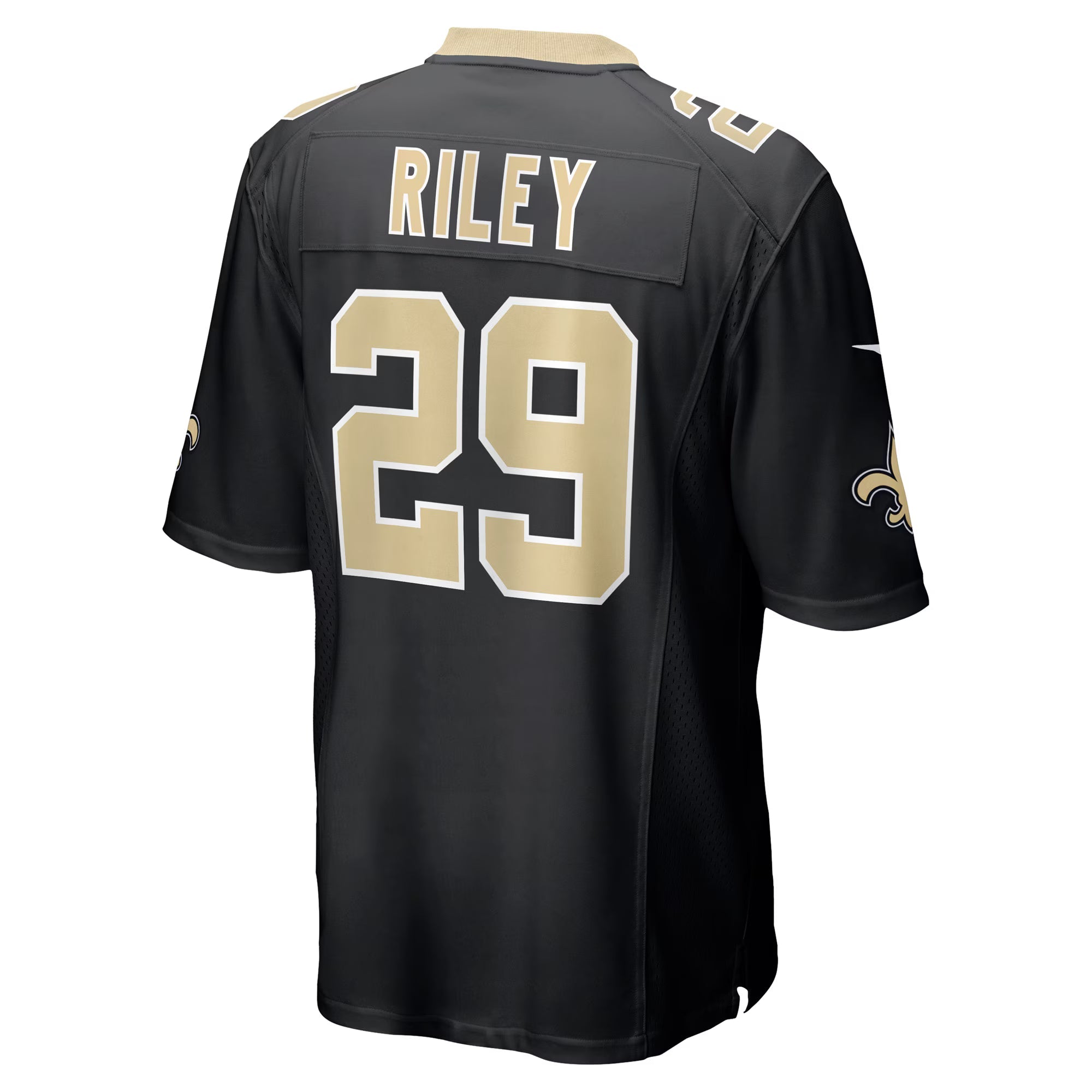 New Orleans Saints Quincy Riley Black Team Game Jersey