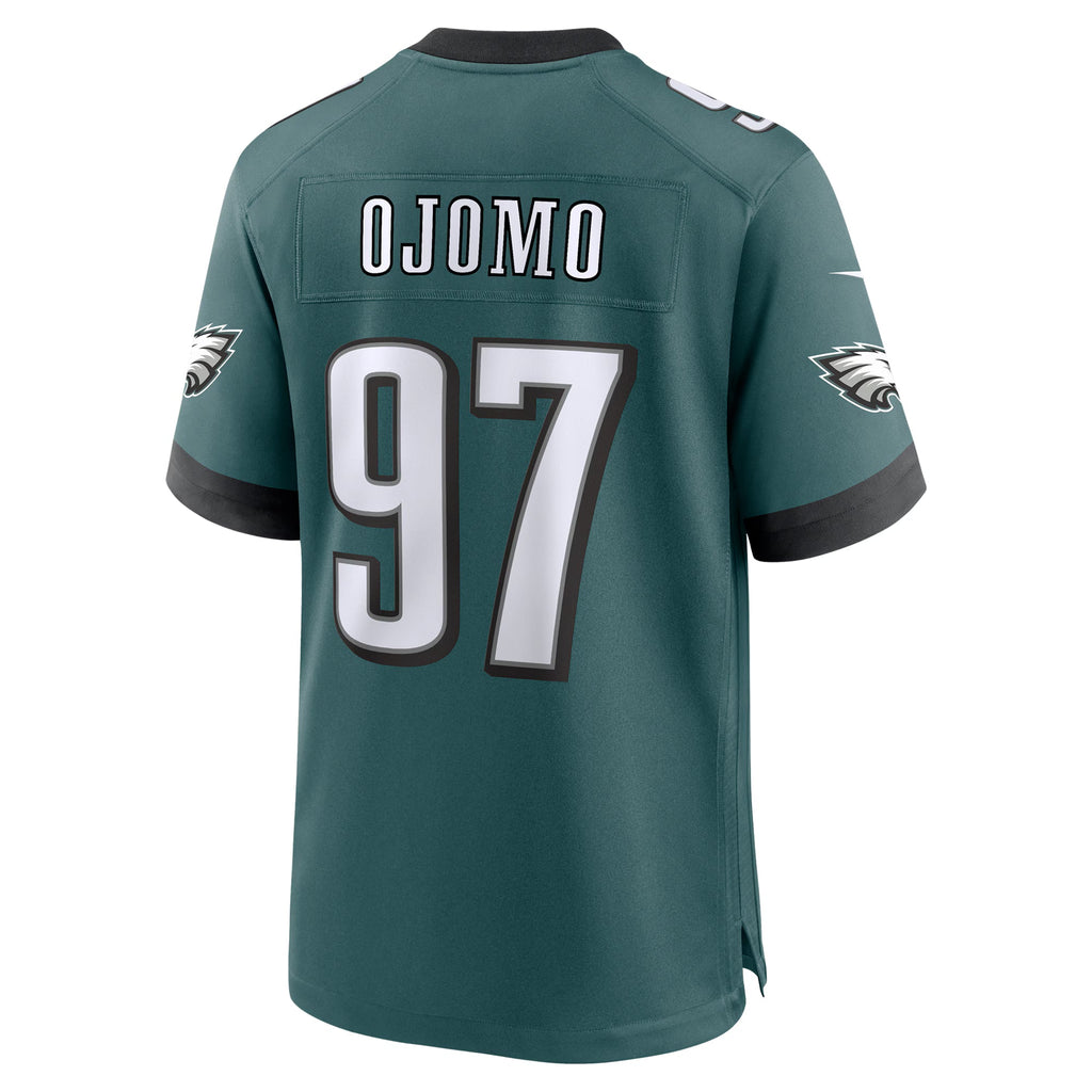 Philadelphia Eagles Moro Ojomo Midnight Green Team Game Jersey