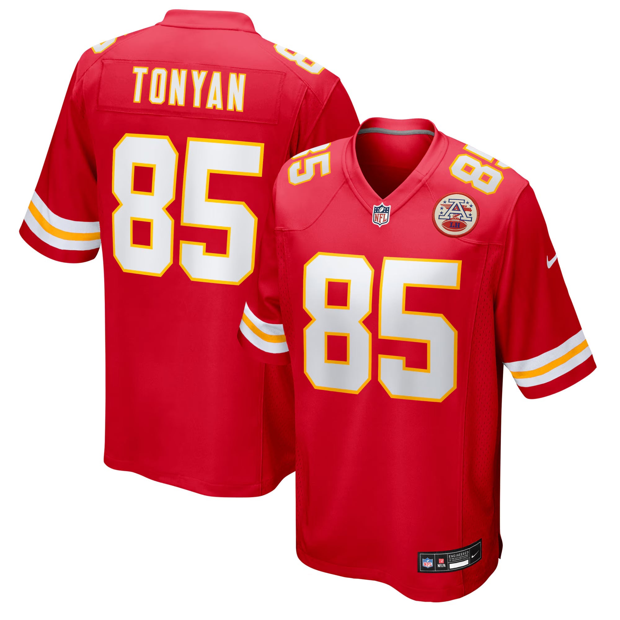 Kansas City Chiefs Robert Tonyan Red Team Game Jersey