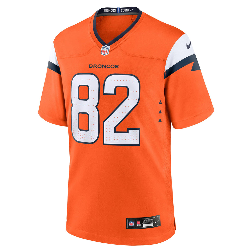 Denver Broncos Adam Trautman Orange Team Game Jersey
