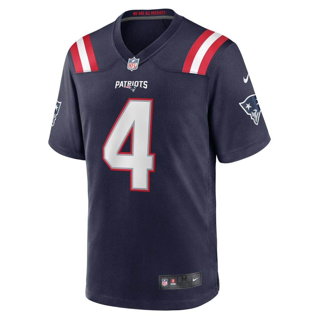 New England Patriots Bailey Zappe Navy Game Player Jersey