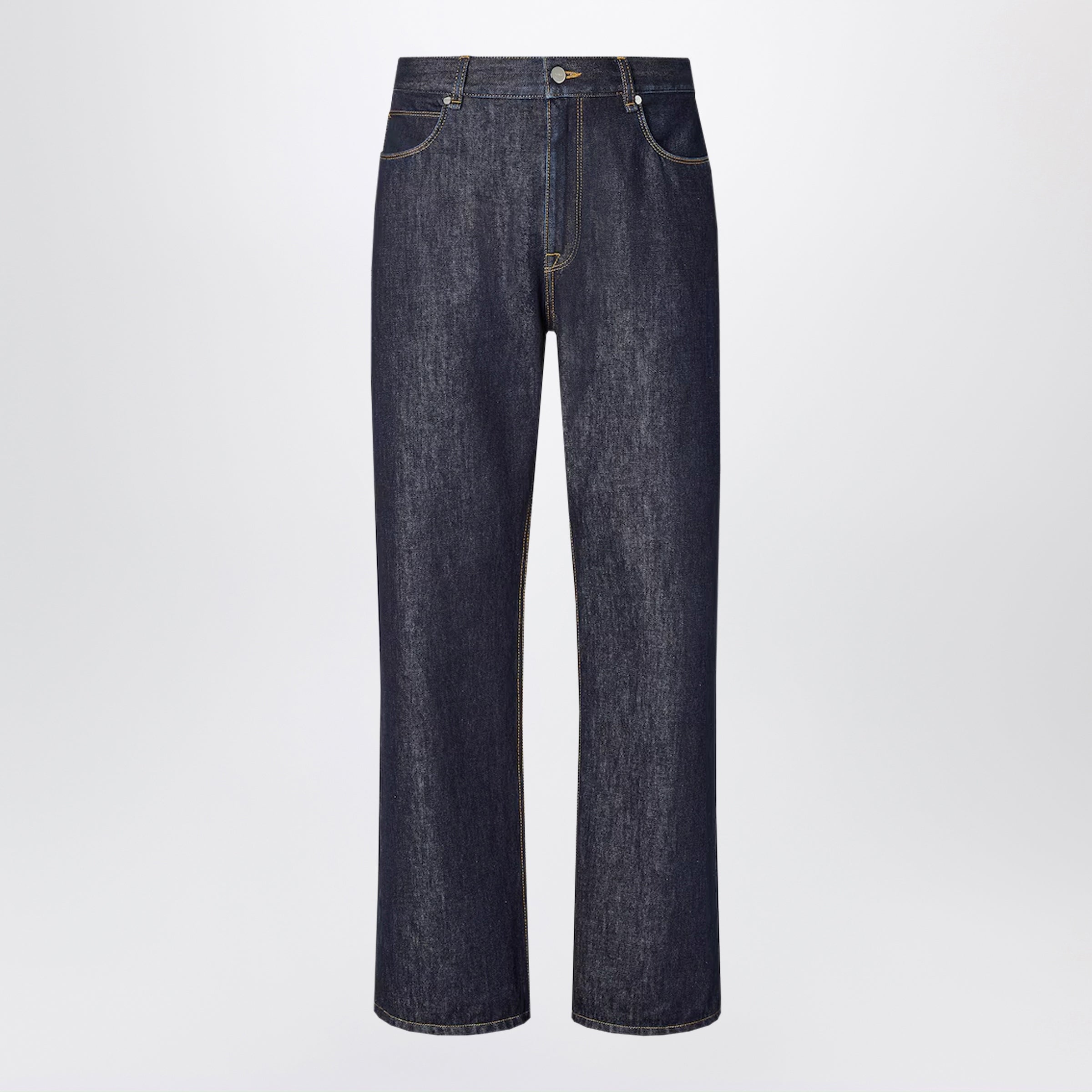 Fendi Dark Blue Five-Pocket Jeans Men