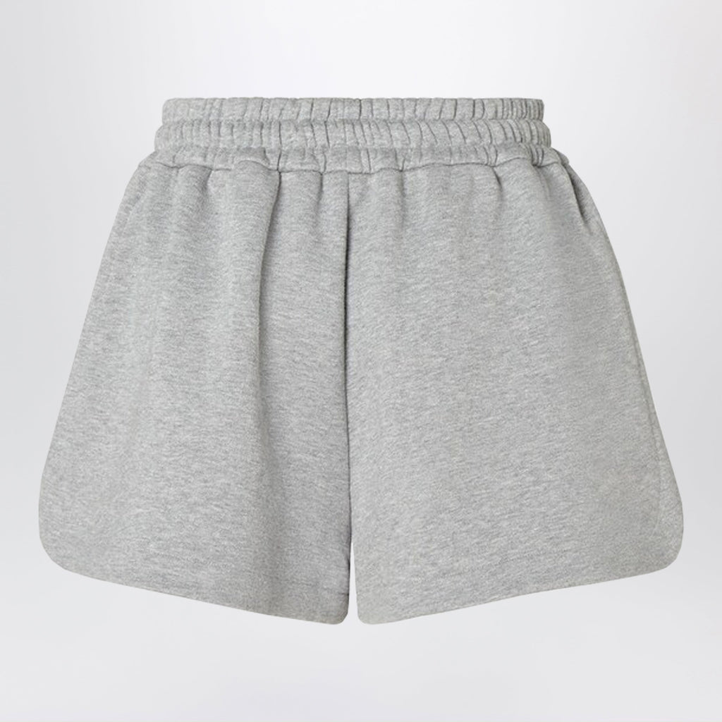 Fendi Grey Cotton Jersey Shorts Women