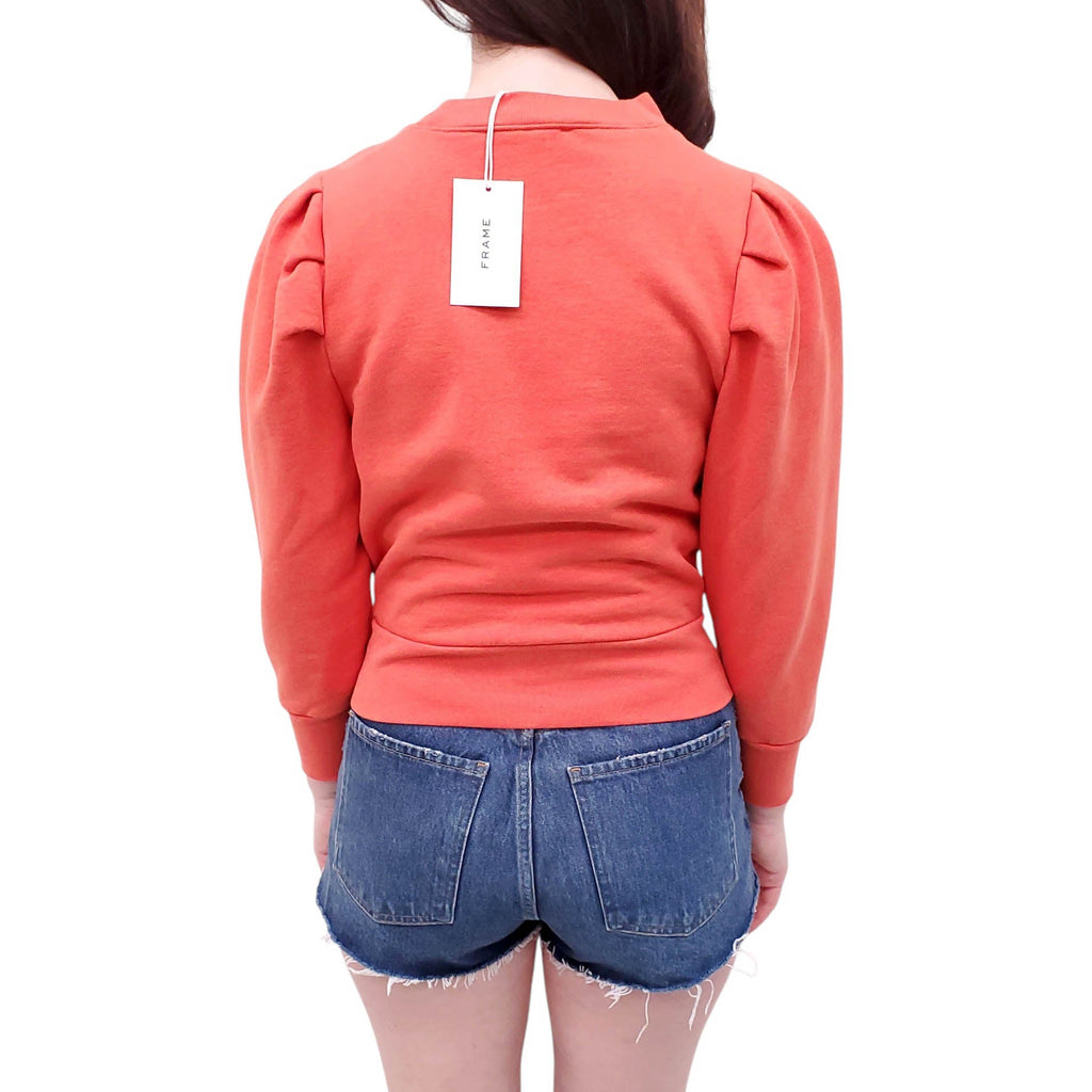 FRAME ORANGE CREWNECK SWEATSHIRT - SIZE XS