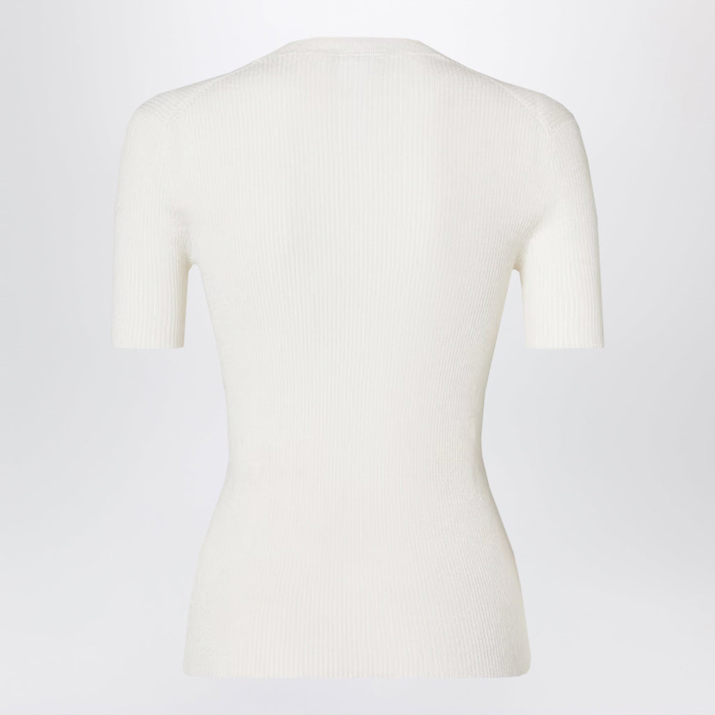 Fendi White Jumper With The Fendi 1925 Stamp Motif Women