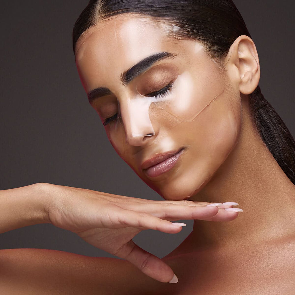 CurrentBody Skin LED Light Therapy Mask & Hydrogel Face Masks (10 Pack)