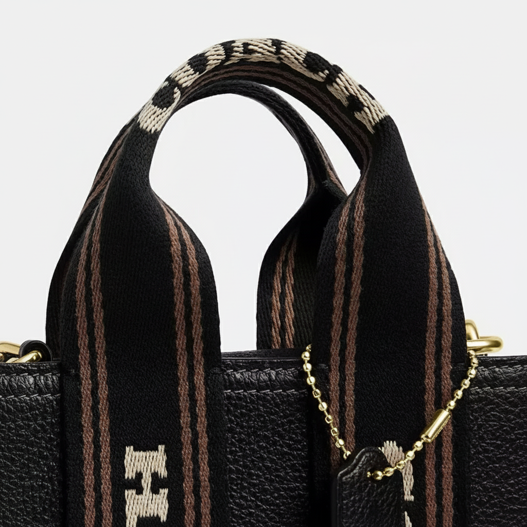 NWT Coach Smith Mini Leather Tote In Black