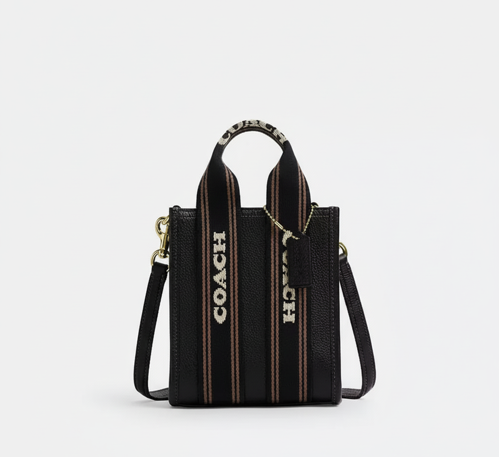 NWT Coach Smith Mini Leather Tote In Black