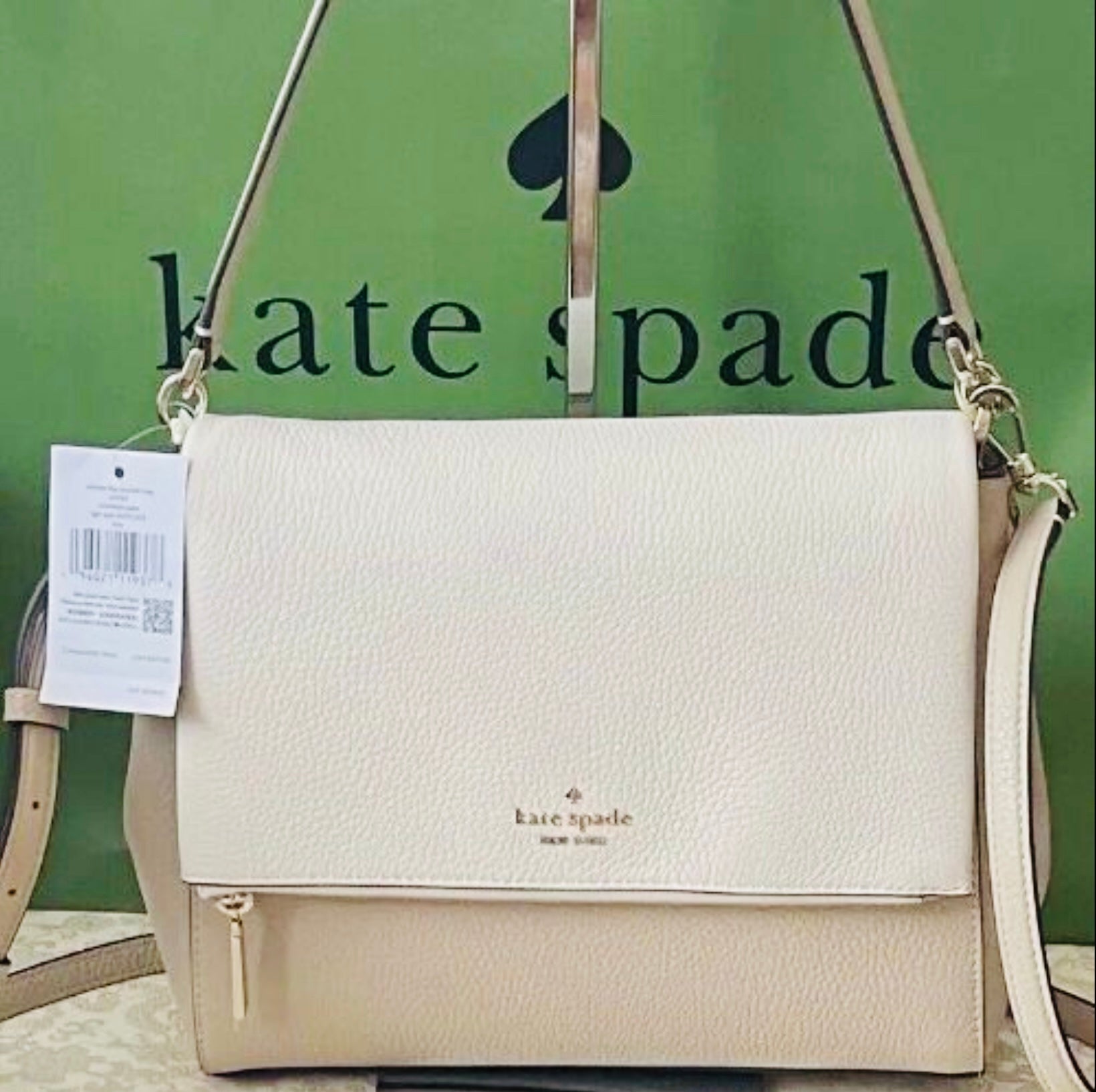 NWT Kate Spade Leather Leila Flap Medium Crossbody