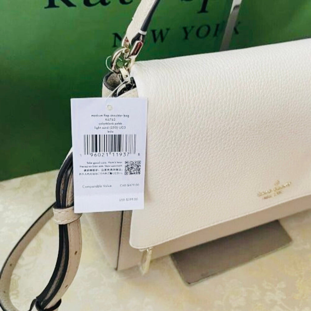 NWT Kate Spade Leather Leila Flap Medium Crossbody