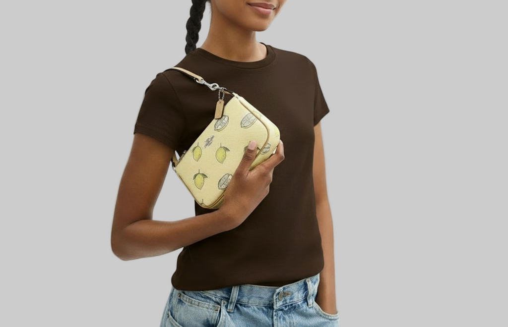 NWT Coach Nolita 19 Shoulder bag/Wristlet with Lemon Print