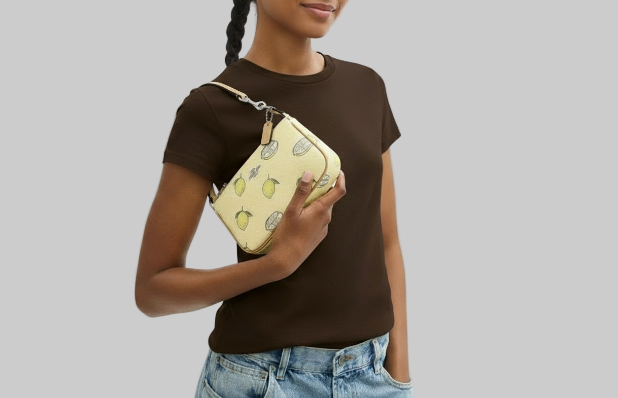 NWT Coach Nolita 19 Shoulder bag/Wristlet with Lemon Print
