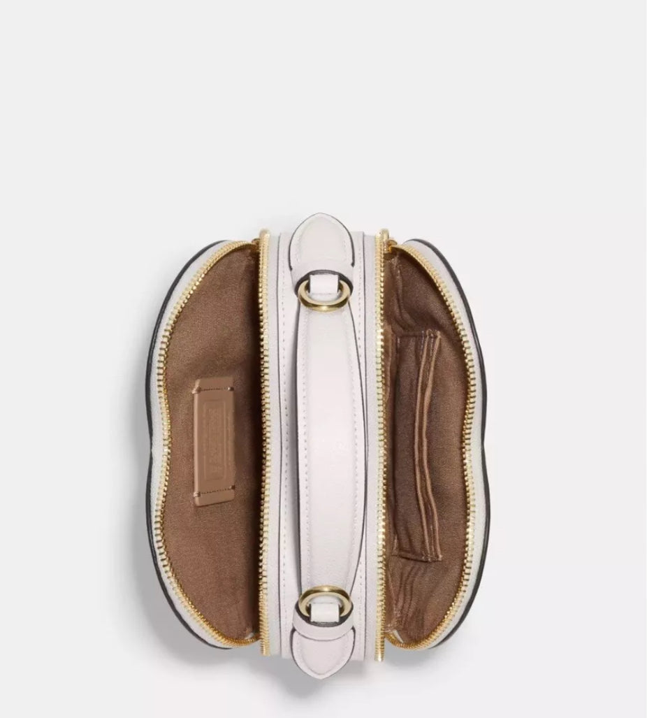 NWT Coach Heart Crossbody In Signature Canvas & Leather