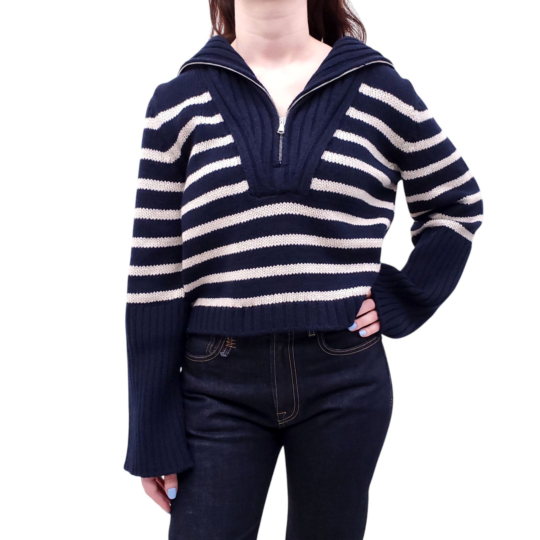 G. STRIPED SWEATER - SIZE XS
