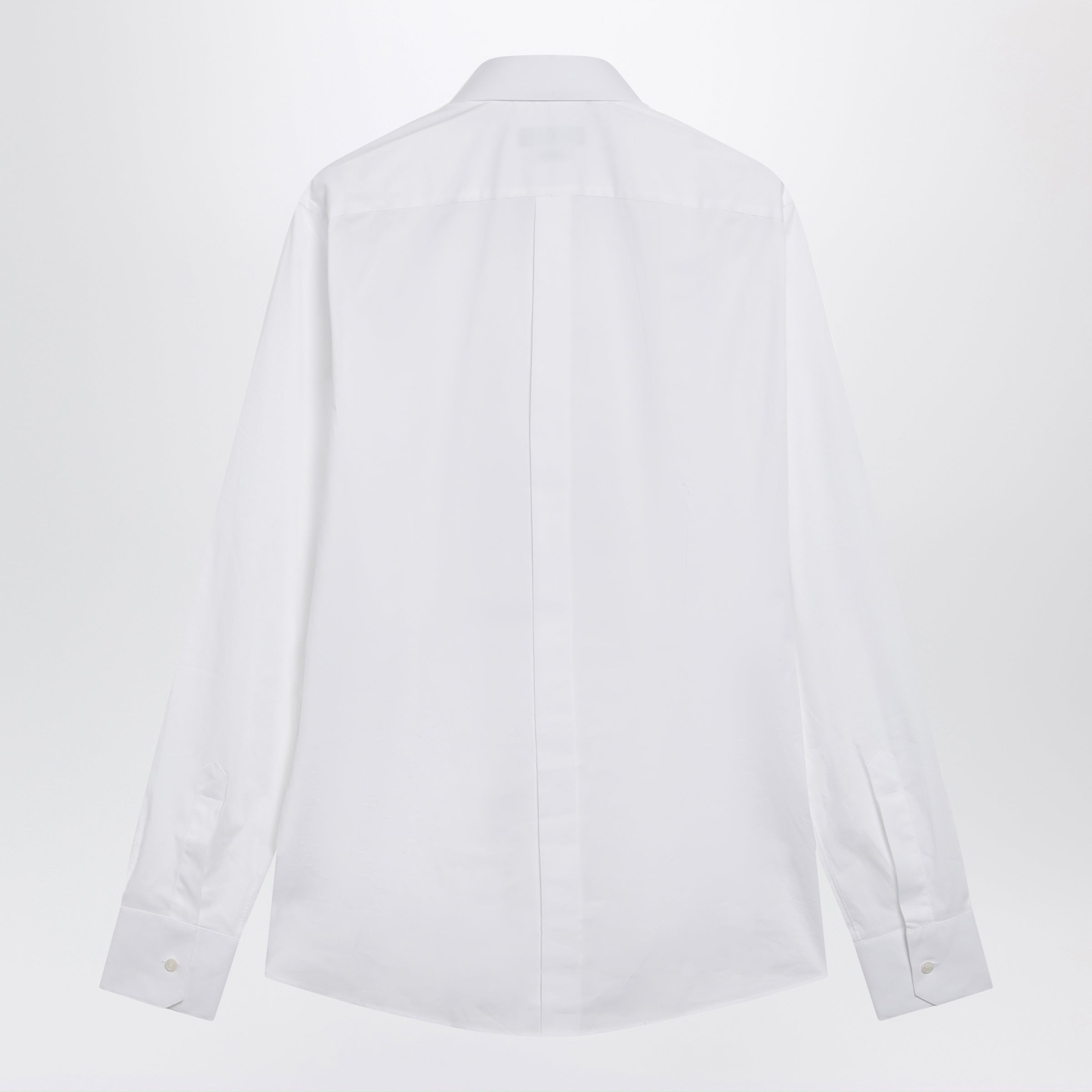 Dolce&Gabbana Gold Fit Stretch Poplin Shirt In Optical White Men
