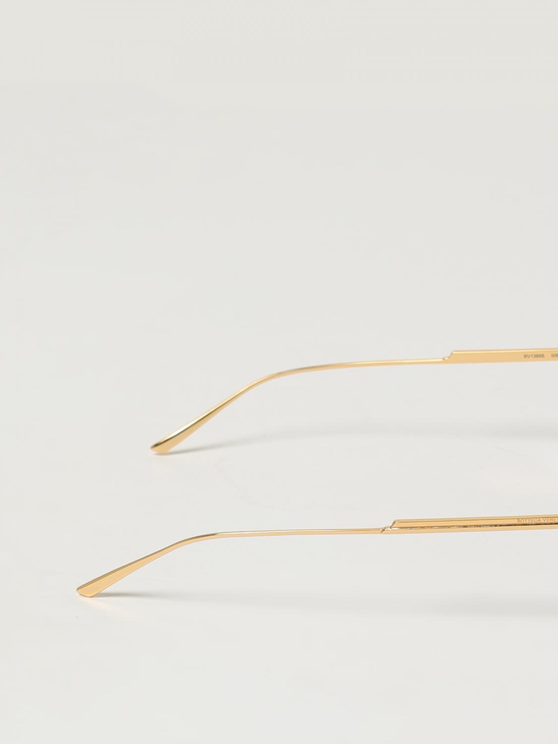 Bottega Veneta Sunglasses Men Yellow Gold