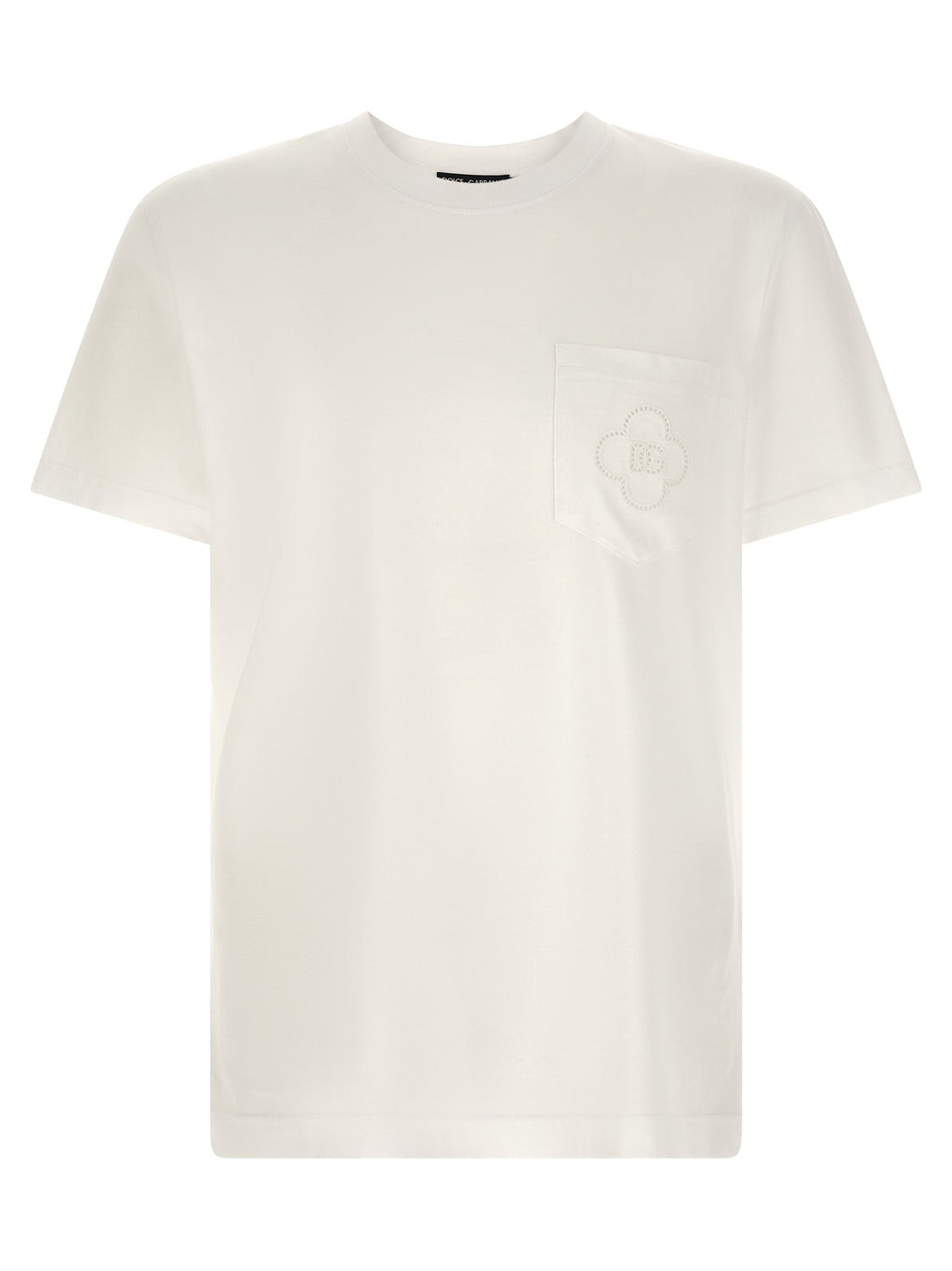 Dolce & Gabbana Men Openwork Logo T-Shirt