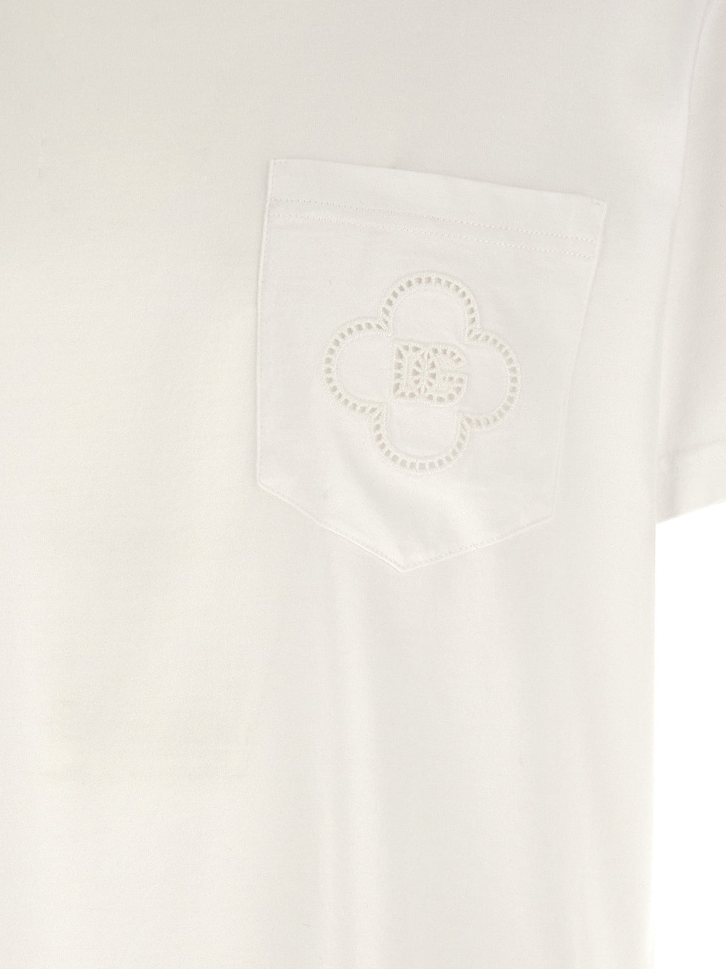 Dolce & Gabbana Men Openwork Logo T-Shirt