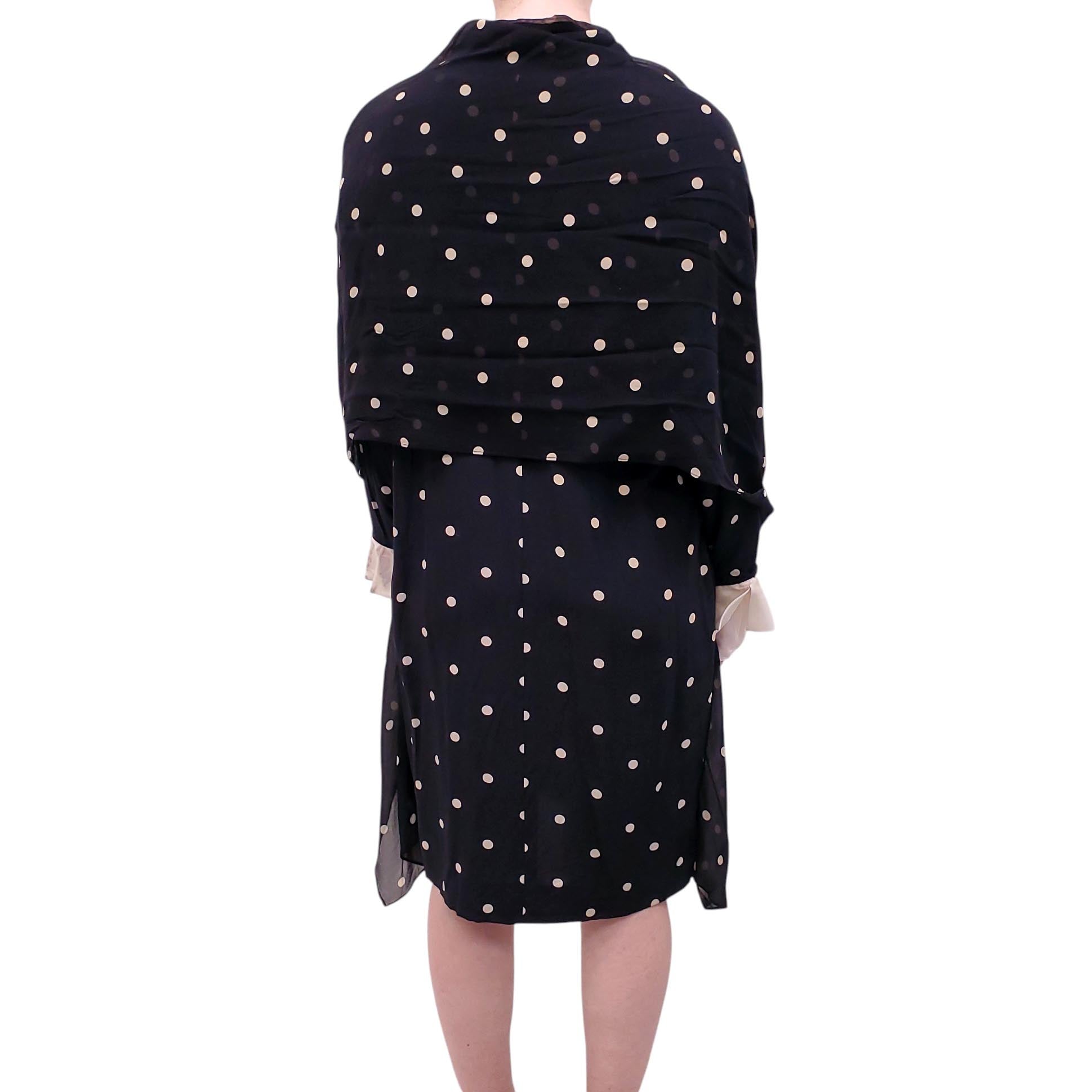 GIANFRANCO FERRE POLKA DOT CARDIGAN - SIZE L
