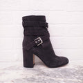 GIANVITO ROSSI GREY SUEDE BOOTIES - SIZE 36.5