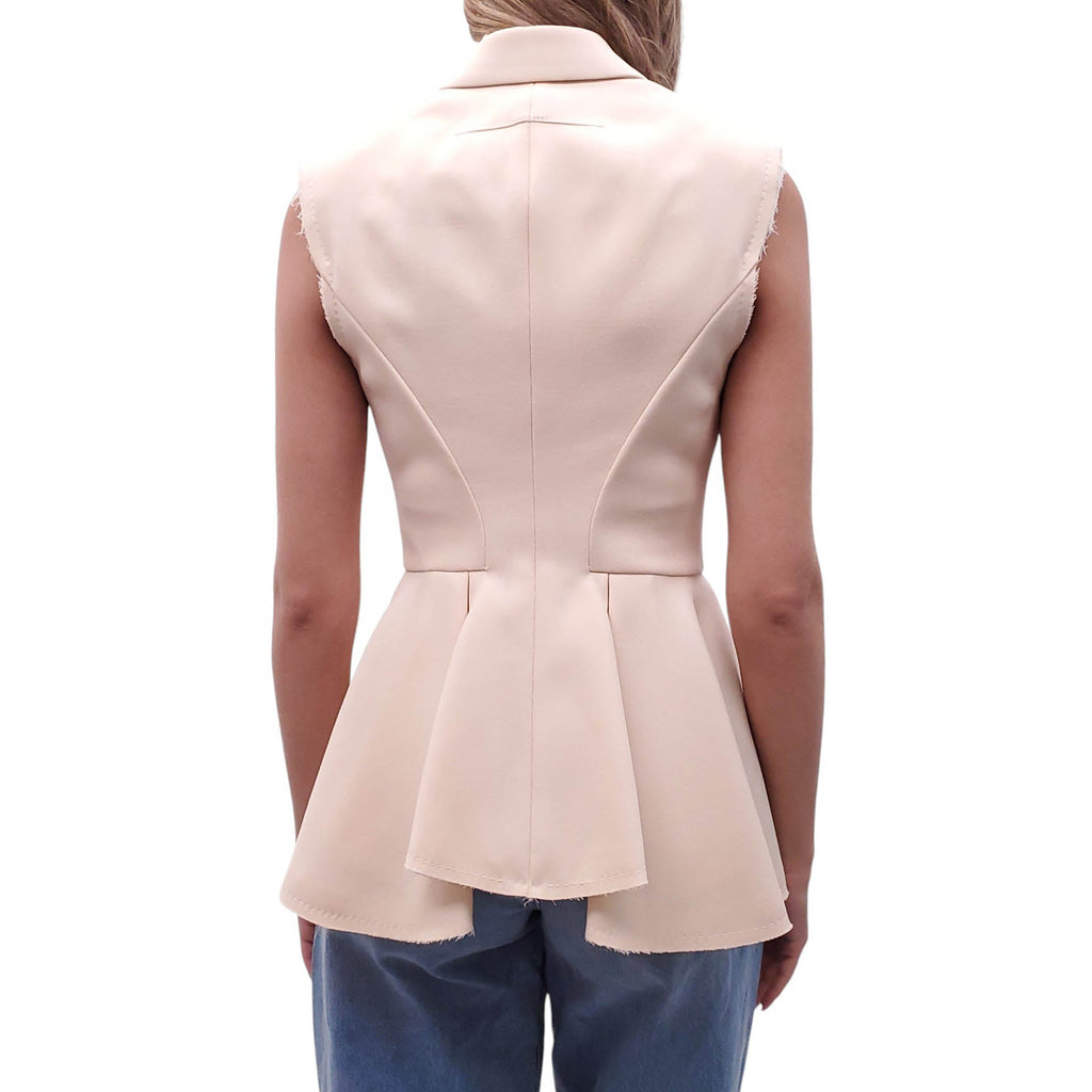 GIVENCHY CREAM VEST - SIZE 38