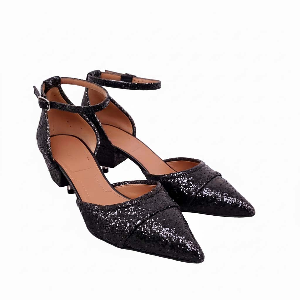 GIVENCHY SPARKLE KITTEN HEELS - SIZE 38