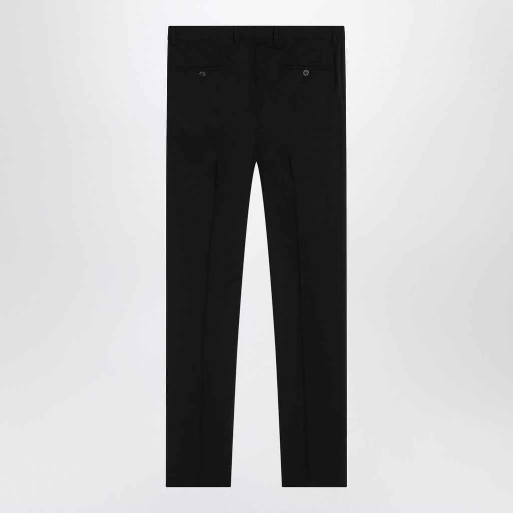 Dolce&Gabbana Black Single-Breasted Virgin Wool Suit Men