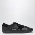 Golden Goose Black Super-Star Sneakers In Leather And Suede Men
