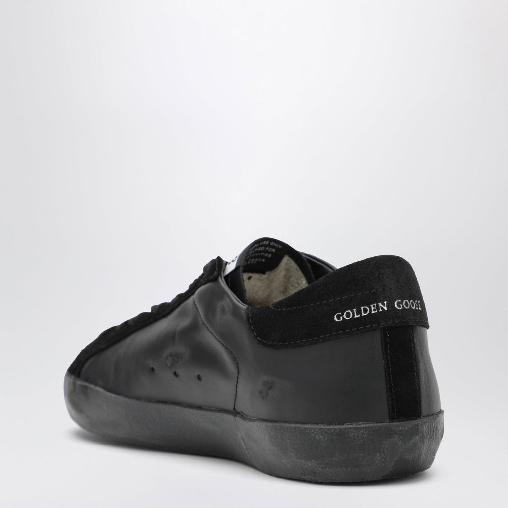 Golden Goose Black Super-Star Sneakers In Leather And Suede Men