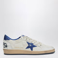 Golden Goose White/Metallic Blue Ballstar Sneakers Men