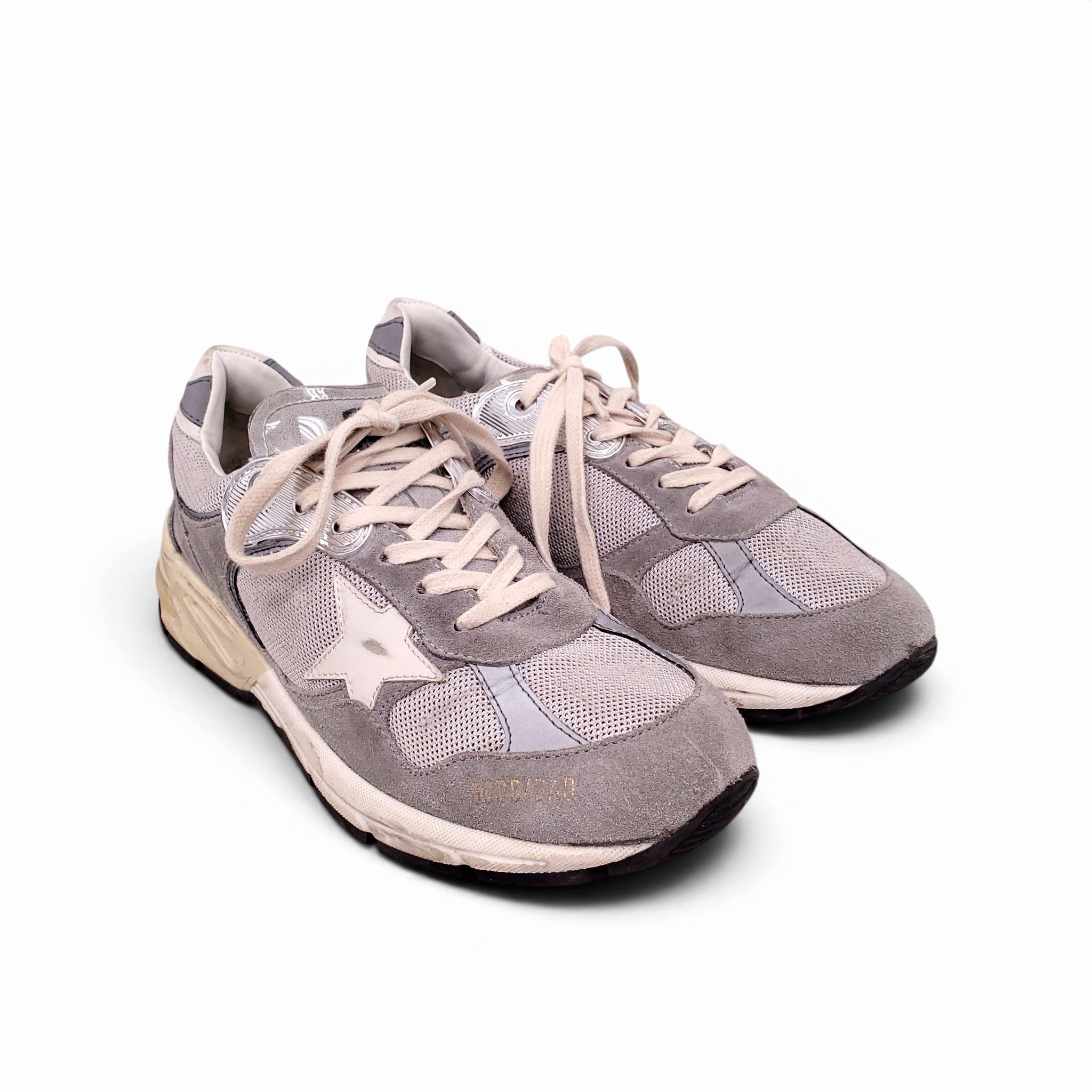 GOLDEN GOOSE GREY DAD-STAR SNEAKERS - SIZE 39