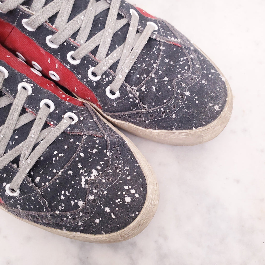 GOLDEN GOOSE MIDSTAR SPLATTER SNEAKERS - SIZE 40