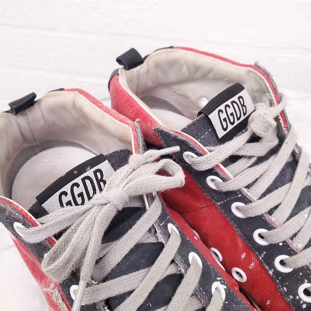 GOLDEN GOOSE MIDSTAR SPLATTER SNEAKERS - SIZE 40