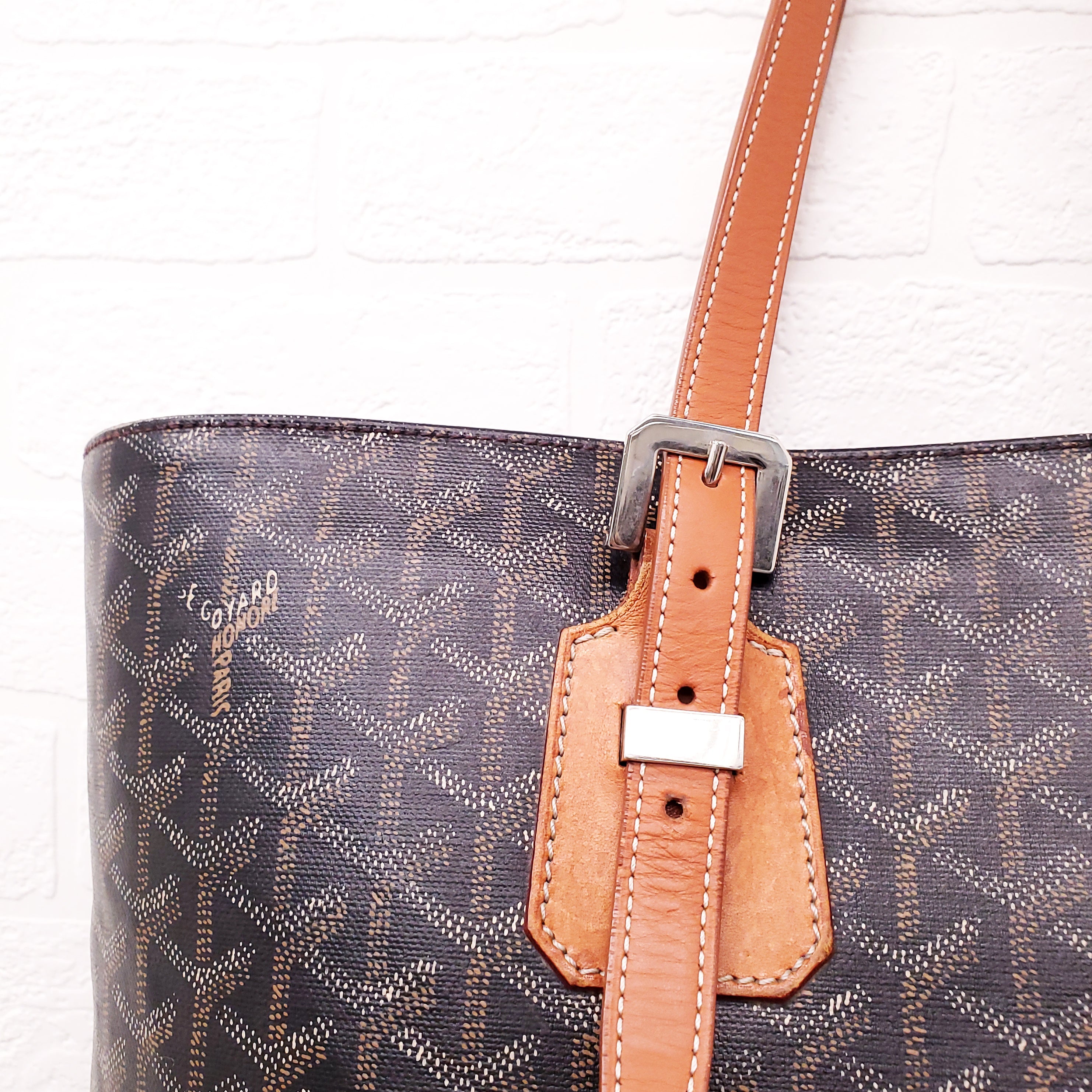 GOYARD BLACK VINTAGE TOTE