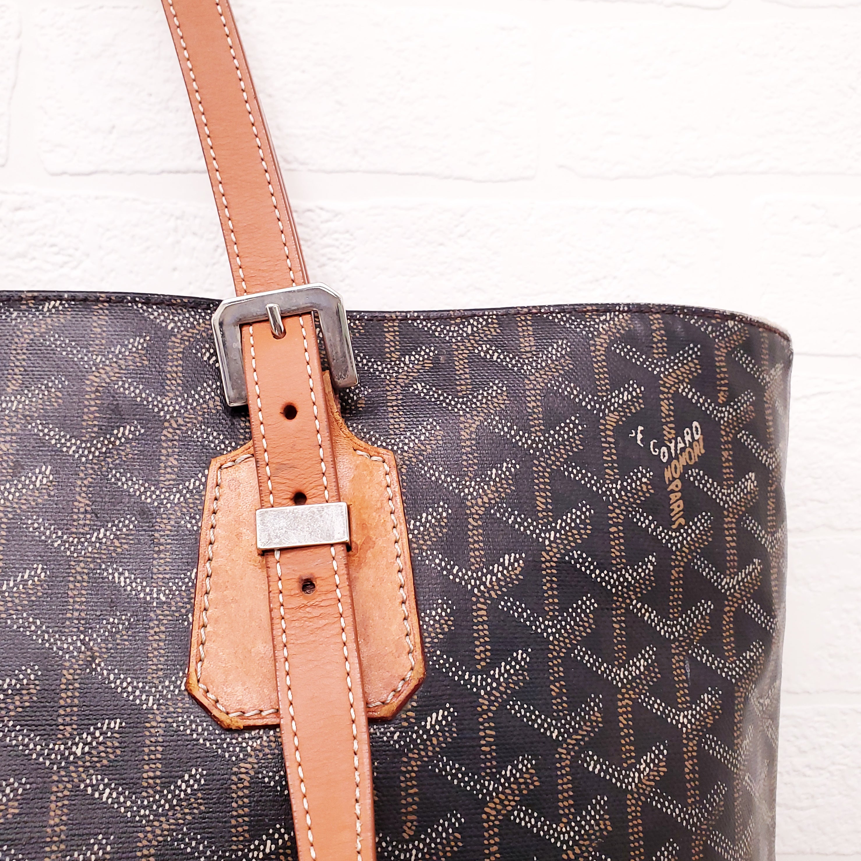 GOYARD BLACK VINTAGE TOTE