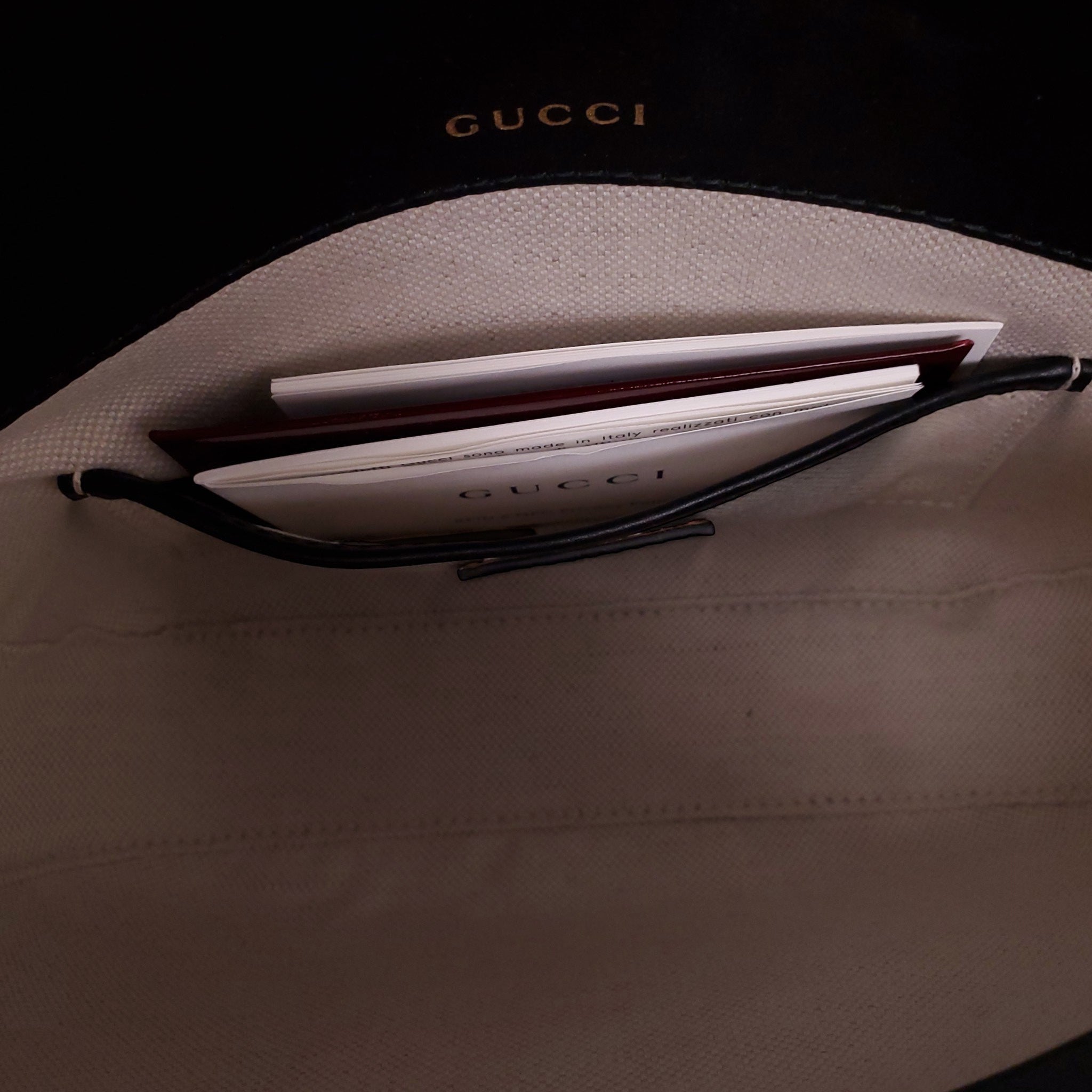 GUCCI BLACK LEATHER MEDIUM 1955 HORSEBIT CROSSBODY BAG