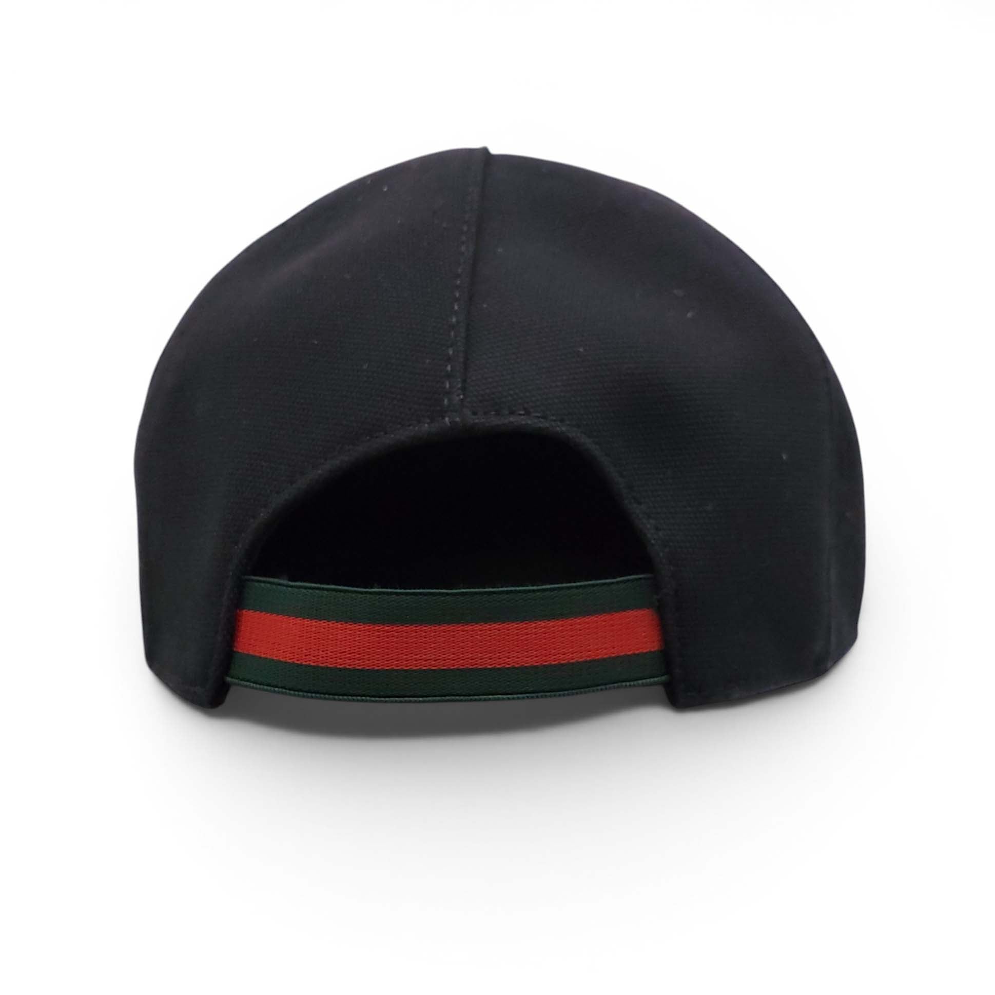 GUCCI BLACK LOGO HAT