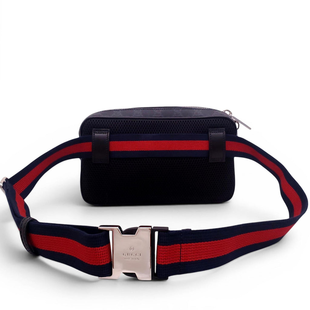 GUCCI BLACK MONOGRAM BELT BAG