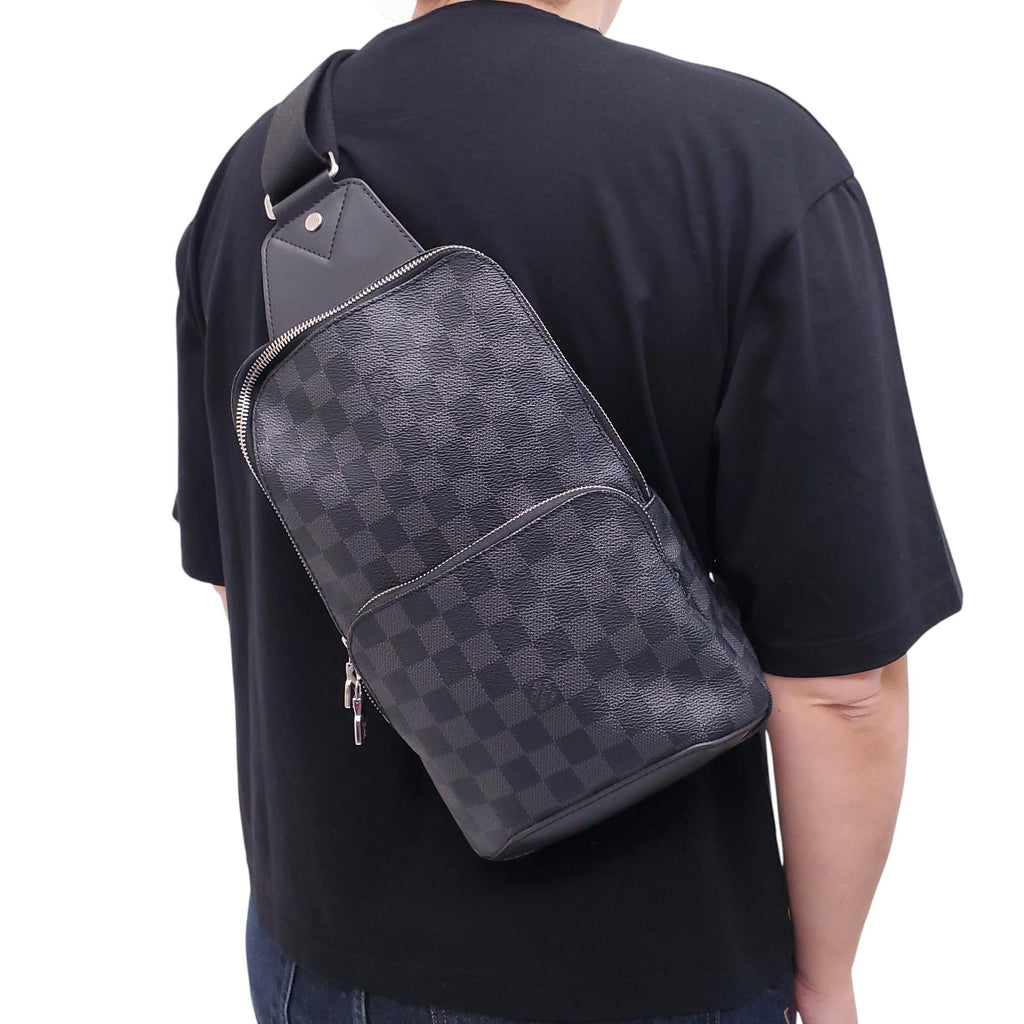 GUCCI BLACK MONOGRAM BELT BAG