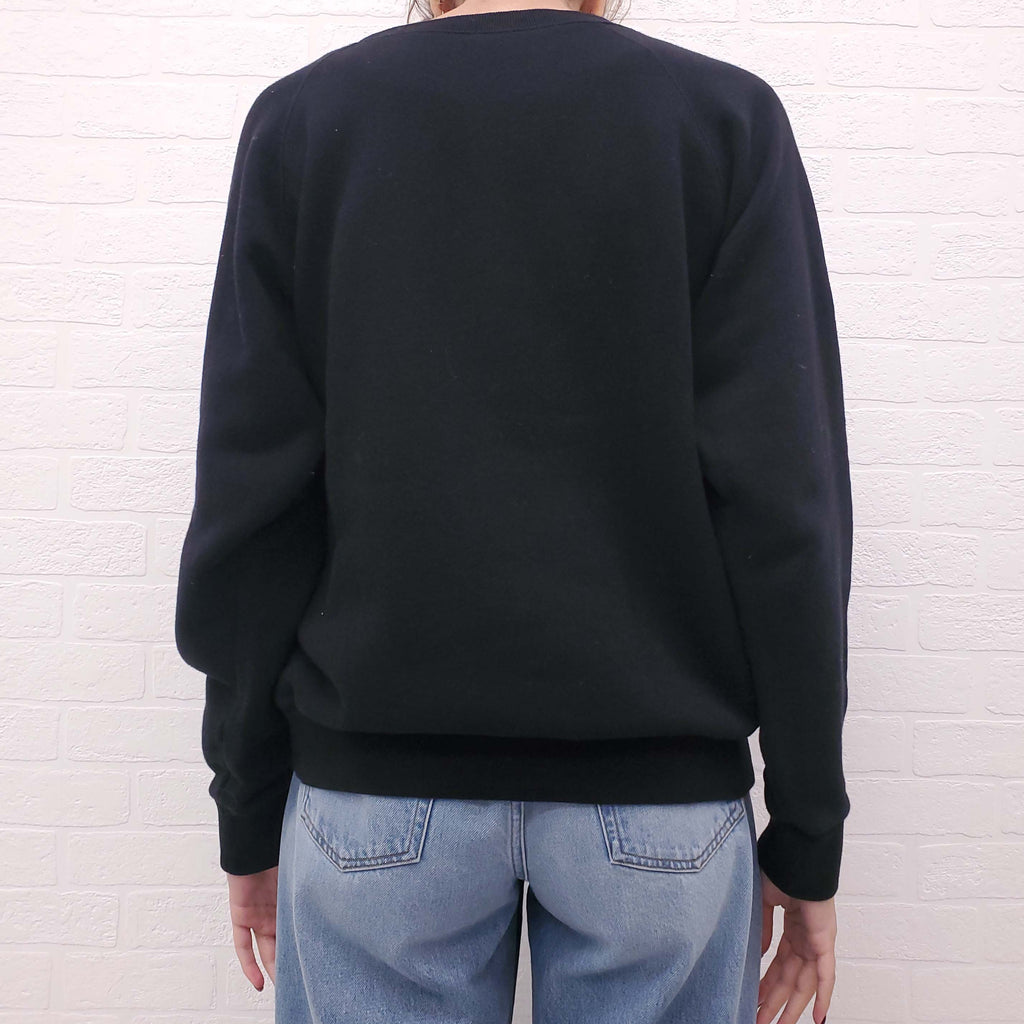 GUCCI BLACK OVERSIZED DAGGER IN HEART SWEATSHIRT - SIZE XS