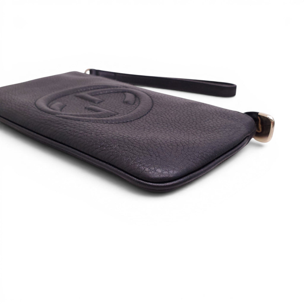 GUCCI BLACK SOHO WRISTLET BAG