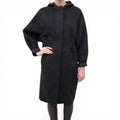 GUCCI BLACK WOOL COAT WITH MONOGRAM LINING - SIZE 38