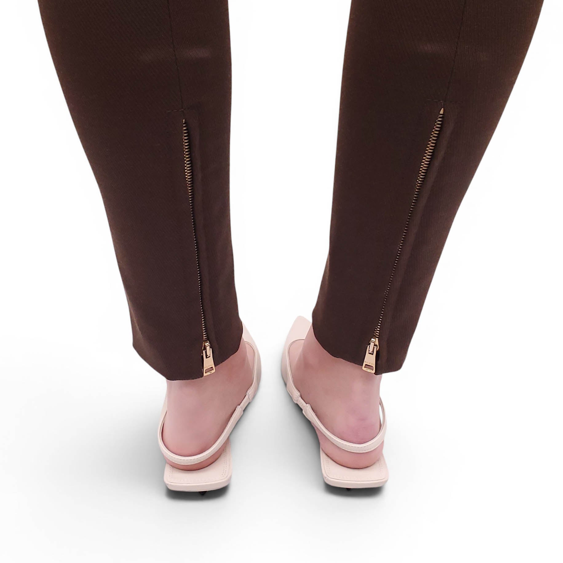 GUCCI CHOCOLATE BROWN RIDING PANTS - SIZE 40