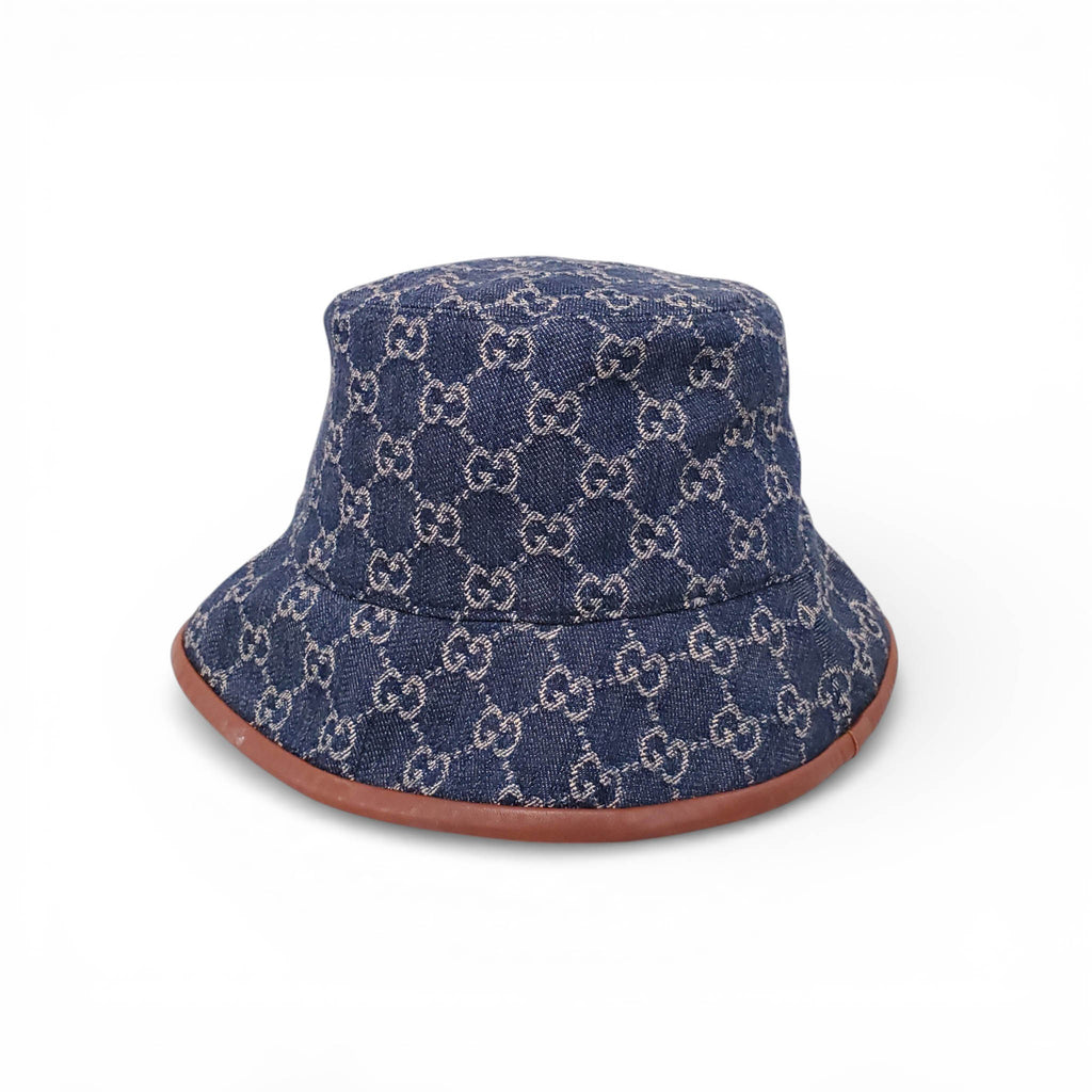 GUCCI DENIM BUCKET HAT - SIZE L