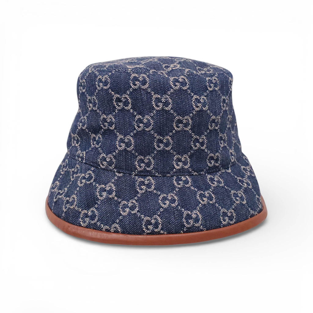 GUCCI DENIM BUCKET HAT - SIZE L